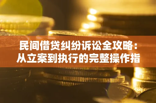 北京民间借贷纠纷诉讼全攻略：从立案到执行的完整操作指南
