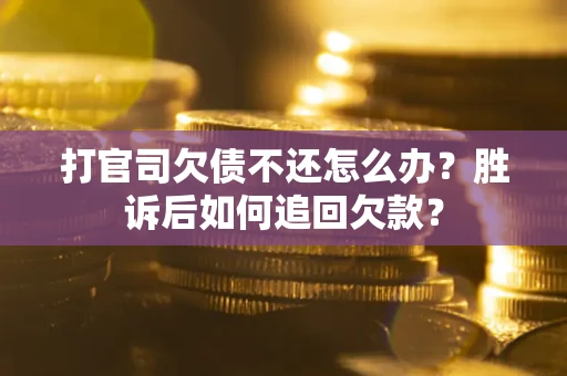北京打官司欠债不还怎么办？胜诉后如何追回欠款？