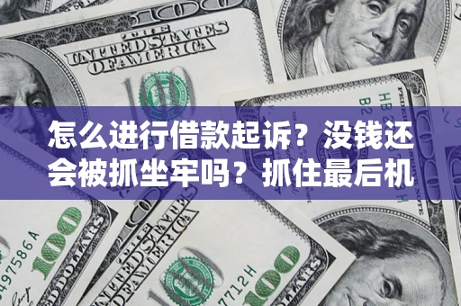 北京怎么进行借款起诉？没钱还会被抓坐牢吗？抓住最后机会！