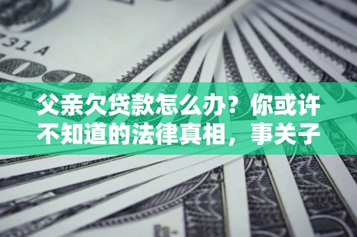 北京父亲欠贷款怎么办？你或许不知道的法律真相，事关子女未来