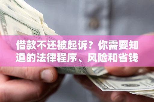 北京借款不还被起诉？你需要知道的法律程序、风险和省钱技巧