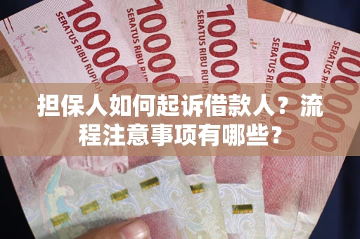 北京担保人如何起诉借款人？流程注意事项有哪些？